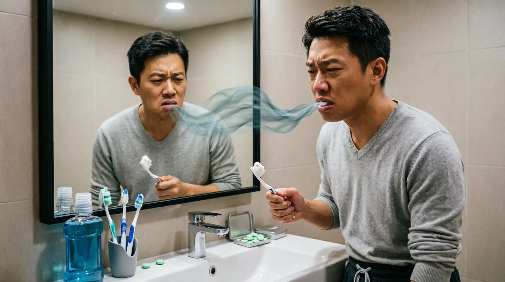 Bad breath embarrassing moment